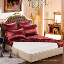 luxury silk satin bedding pure silk duvet cover set 100% 6a silk sheets oeko-tex qualified super soft smooth b